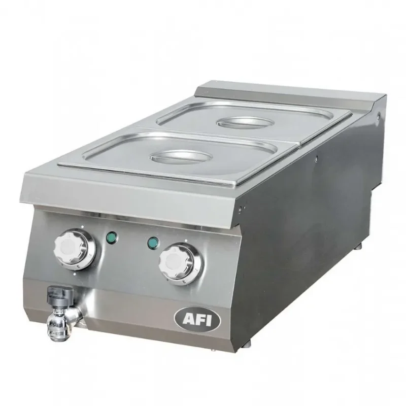 Produit De Marque Bain-marie électrique gamme 900 avec 2 cuves gn 2/3 température 30-90 °c