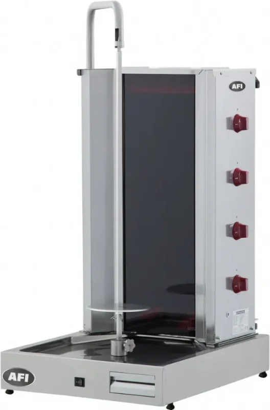 Promotion Machine à kebab shoarma électrique - capacité 80 kg puissance 7,2 kw - 650x530x1100