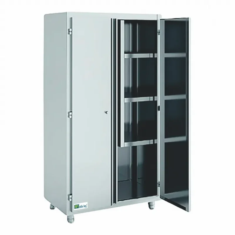 Achat Immédiat Armoire à balais inox 2 portes battantes - 1200x600x1850mm