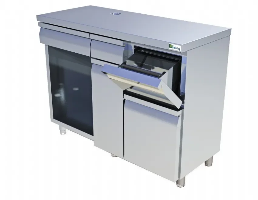 Commander Vite Placard spécial café inox avec portes battantes - 1410x700x1050mm