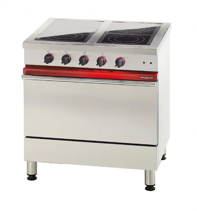 Fourneau électrique 4 foyers radiants sur four électrique 620x400 mm Expédition Rapide