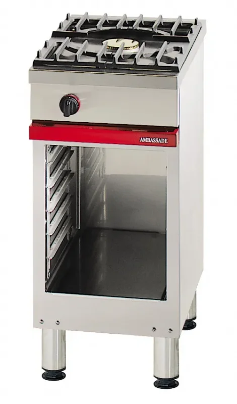 Acheter Direct Fourneau à gaz 1 feux vifs 5 kw sur baie libre - 400x650x900 mm