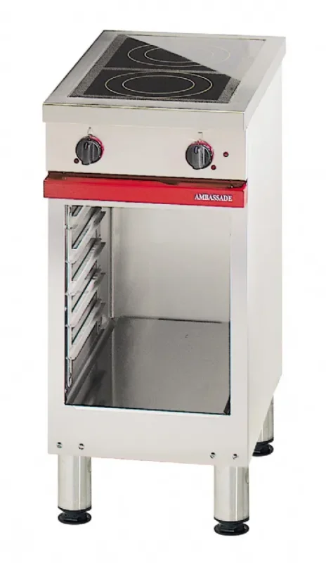 Expédition Rapide Fourneau électrique vitrocéramique 2 foyers radiants de 2,1 kw sur baie libre