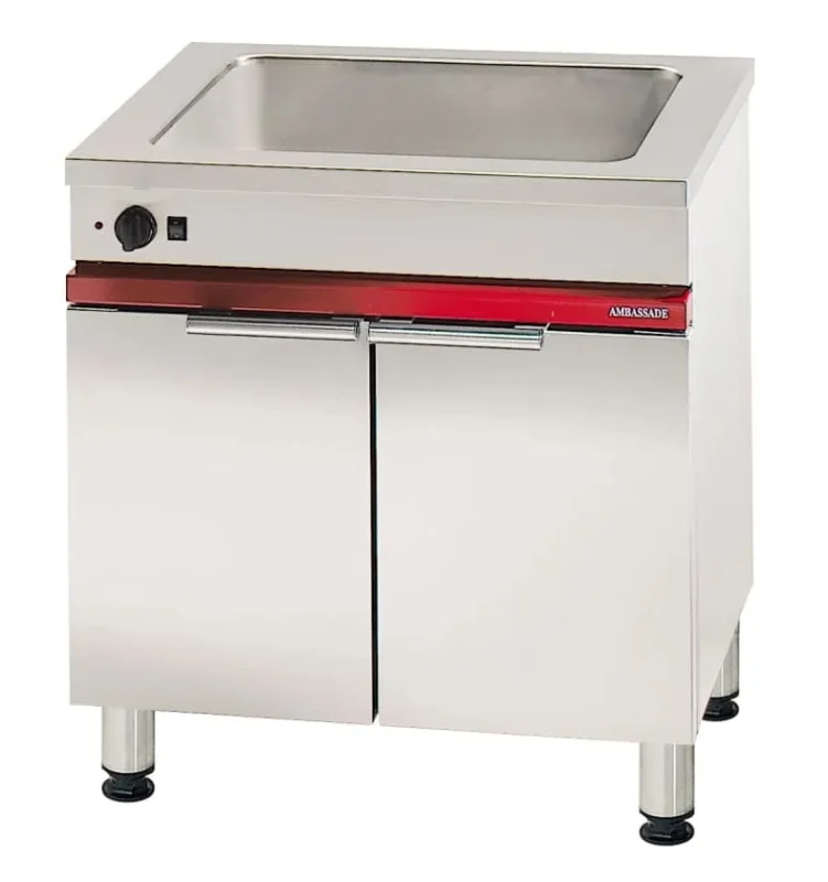 Certifié Bain marie gn 2/1 sur armoire étuve gn 2/1 - 800x650x900 mm