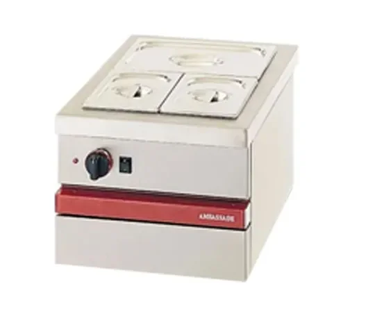 Commande En Gros Bain marie électrique gn 1/1 à poser - 400x650x300 mm