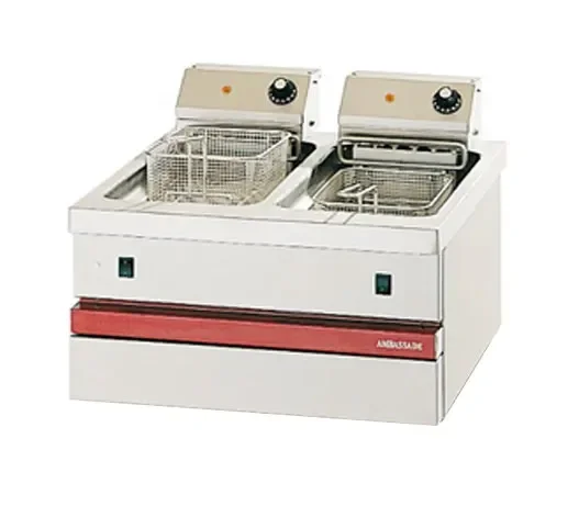 Friteuse électrique à poser 2x6 litre 2x4,5 kw - 600x650x300 mm Super Prix