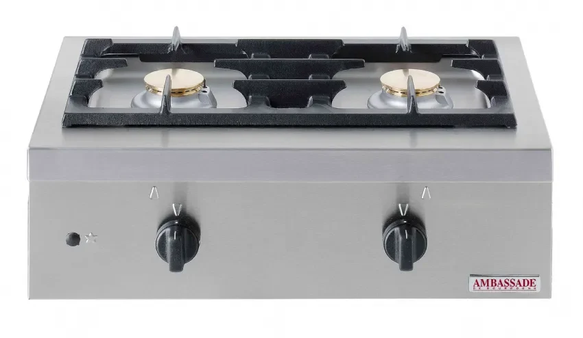 Réchaud 2 plaques à gaz à poser 580x385x160 Pas Cher