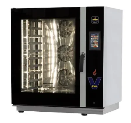 Livraison Gratuite Four mixte électrique professionnel evo avec écran tactile 12 niveaux gn 1/1