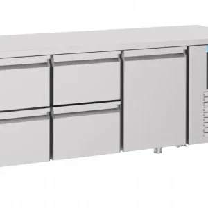 Achat Immédiat Table réfrigérée 1 porte 4 tiroirs profondeur 700 mm positive energy line