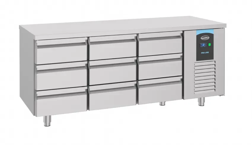Table réfrigérée 9 tiroirs profondeur 700 mm positive energy line Livraison Gratuite
