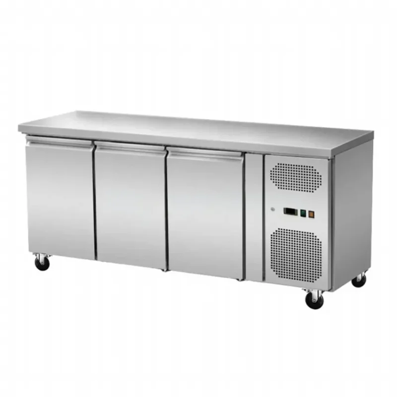 Desserte réfrigérée professionnelle 3 portes ventilées 417 l -18 / -22°c Vente Directe