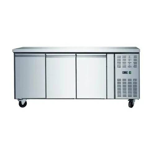 Table réfrigérée professionnelle 3 portes 417 l ventilé -2 / +8°c Dernière Chance