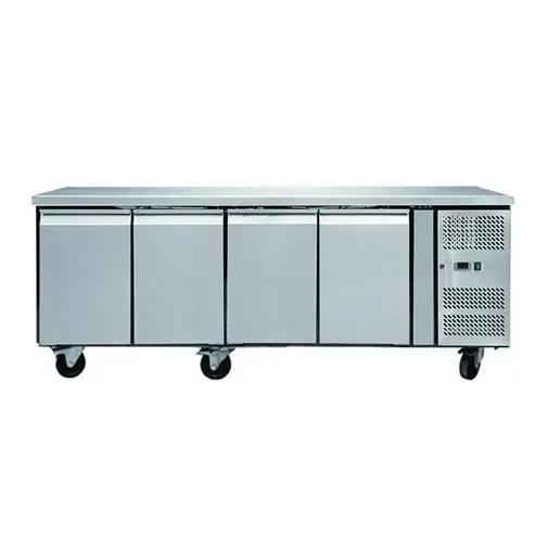 Petit Prix Table réfrigérée professionnelle 4 portes 553 l ventilé -2 / +8°c