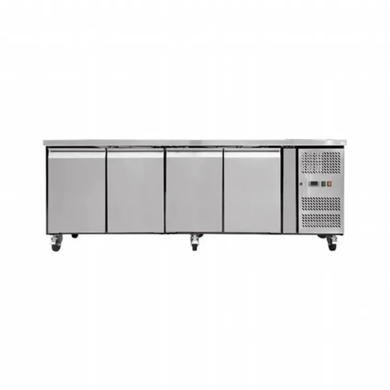 Table réfrigérée professionnelle 4 portes 553 l ventilé -18 / -22°c Produit De Marque