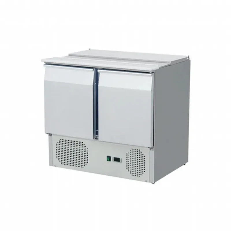 Saladette professionnel 2 portes positive statique avec ouverture par le dessus 240 l Vente Directe
