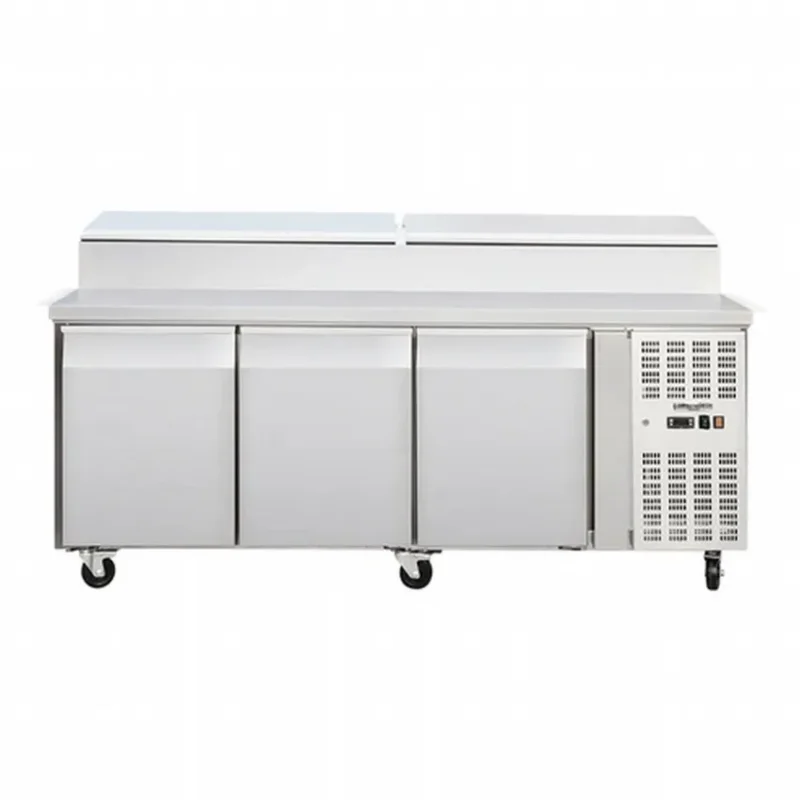 Saladette professionnel positive ventilée 3 portes avec capot pour gn 1/3x10 Prix Choc