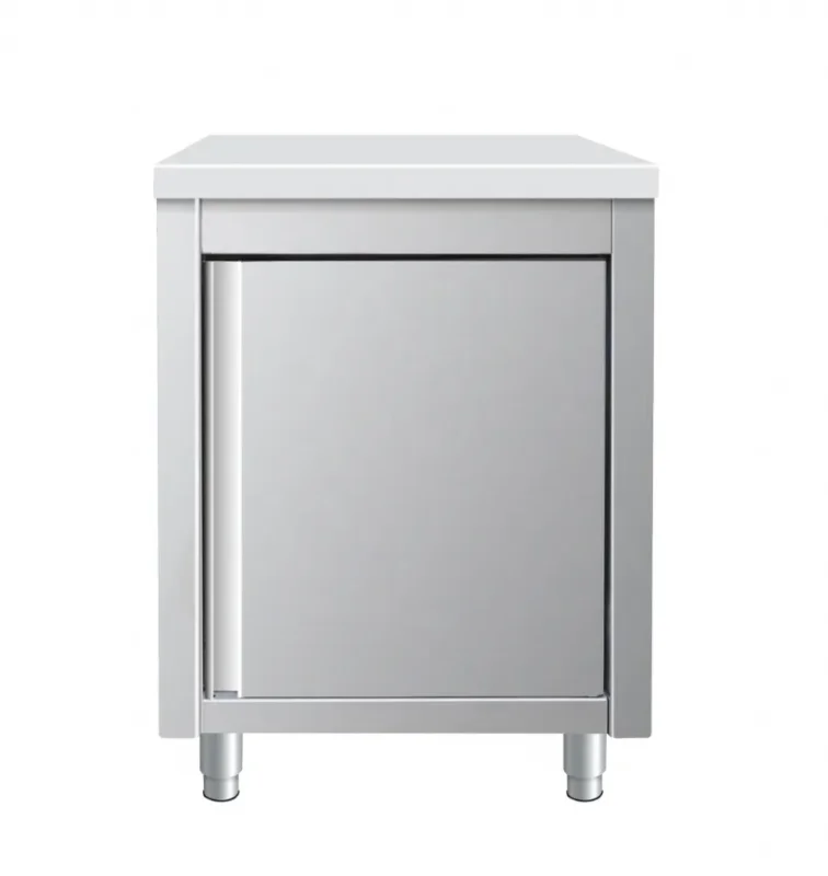 Acheter En Ligne Meuble bas en inox portes battante 600x600x850mm
