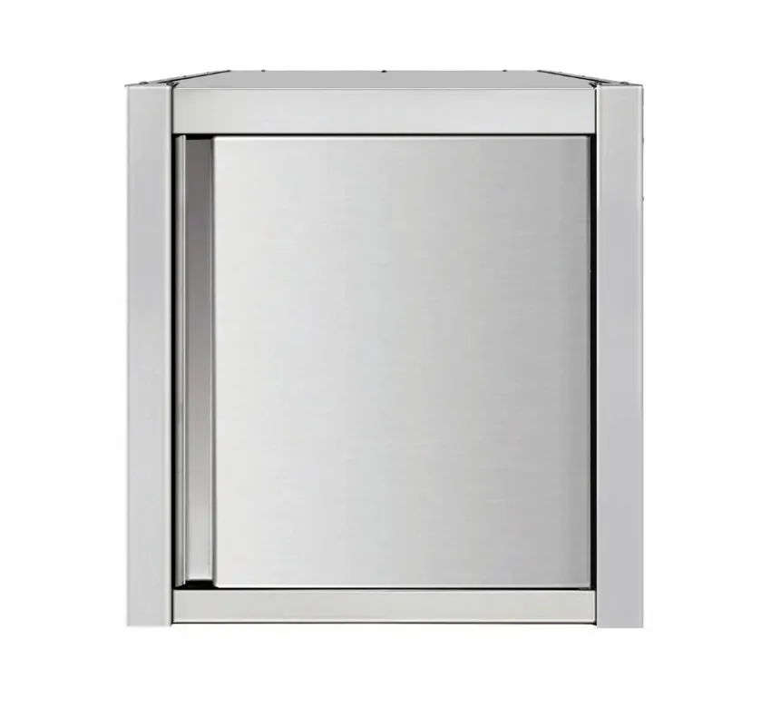 Placard mural professionnel en inox avec portes battante 600x400x650mm Quantité Limitée