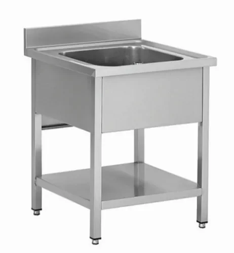 Achat Immédiat Plonge 1 bac professionnel en inox 700x700x850+100mm
