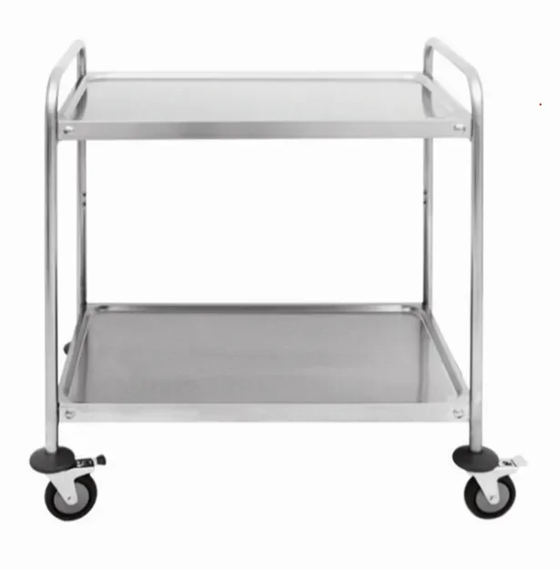 Chariot professionnel 2 etages en inox 1200x600x940mm Dernier Modèle