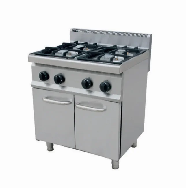 Fourneau professionnel a gaz 4 feux vifs 2x5,5 kw et 2x4,5 kw Livraison Gratuite