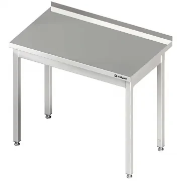 Prix Réduit Table de travail inox adossée sans étagère 1100x600x900 à monter