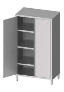 Armoire inox de rangement portes battantes 1100x500x2000 Livraison Gratuite