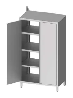 Offre Spéciale Armoire inox traversante portes battantes 900x800x2000