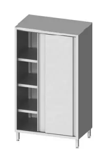 Armoire inox de rangement porte coulissante 1000x500x2000 Dernière Chance