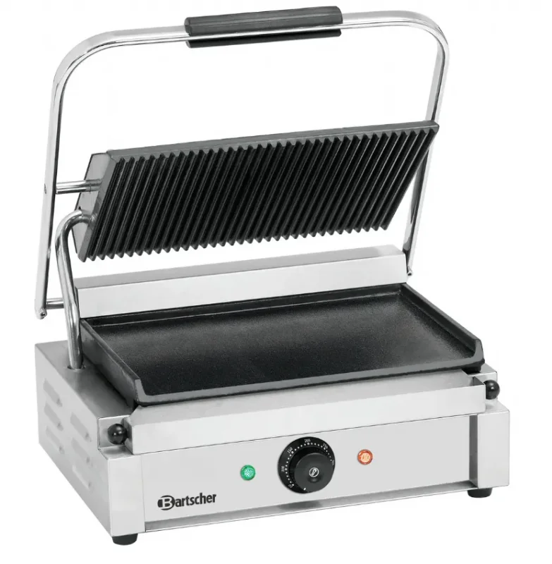 Grill de contact pour panini lisse et rainuré - 410x400x200 mm Achat Immédiat