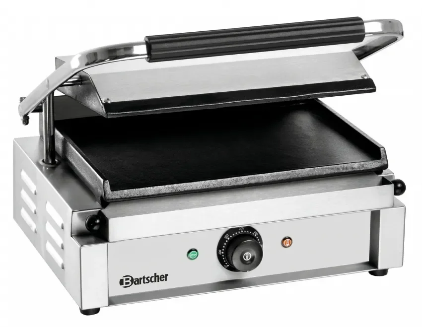 Promotion Grill de contact en inox pour panini lisse - 410x400x200 mm