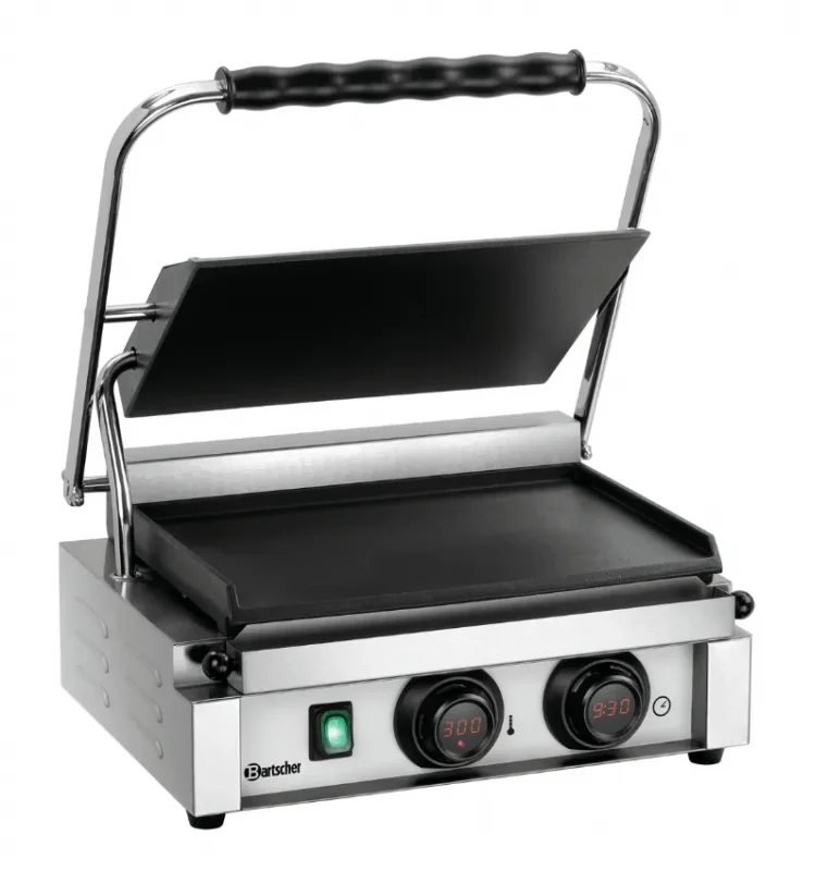 Achetez Aujourd’hui Grill de contact en inox pour panini lisse - 405x410x240 mm