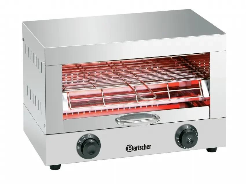 Dernier Modèle Salamandre électrique professionnelle inox avec 1 niveau - 400x370x285 mm