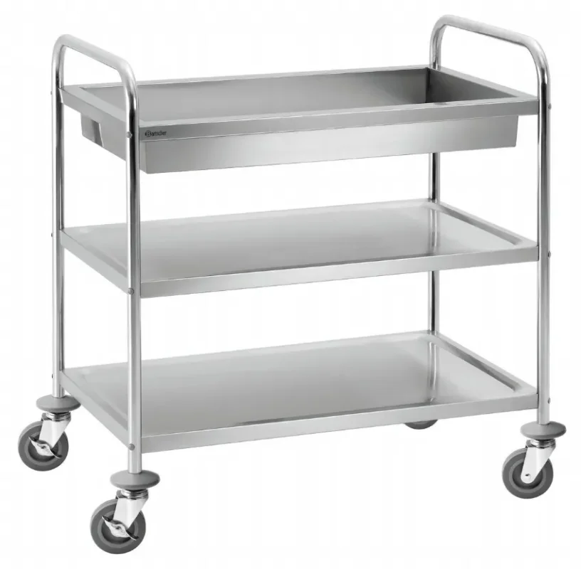 Chariot de service 3 niveaux charge max 100 kg - 920x600x945 mm Affaire À Saisir
