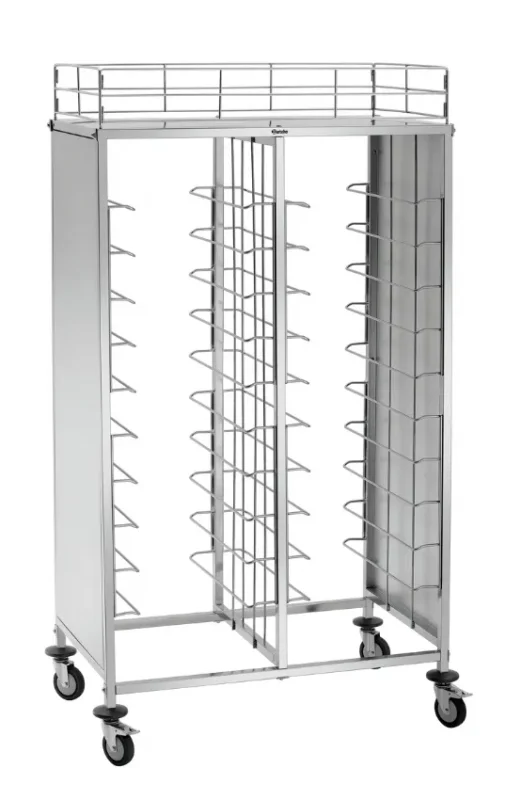 Marque Chariot à plateaux 2x10 niveaux gn 1/1 - 1155x680x1840 mm