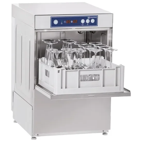 Lave-verres digital avec doseur détergent adoucisseur et pompe vidange 40x40 cm Satisfait Ou Remboursé
