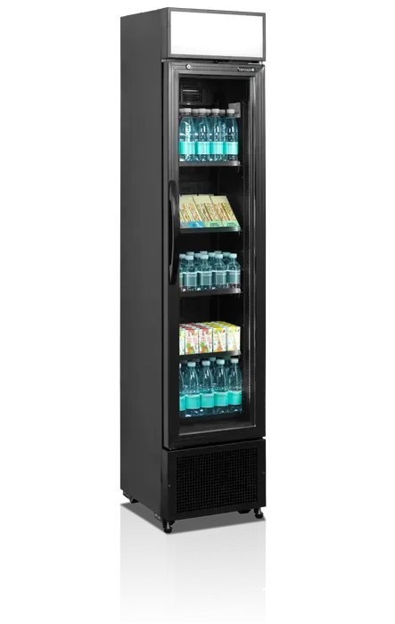 Réfrigérateur à boissons petite largeur noir intérieur/extérieur noir - 182 litres Retour Gratuit