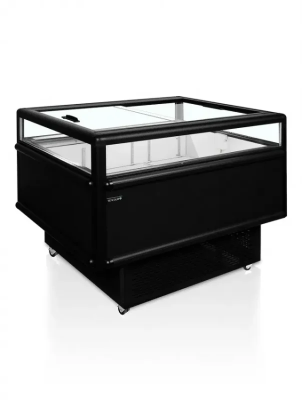 Dernière Chance Réfrigérateur convertible en congélateur noir pour achats impulsifs - 1255x1015x962 mm
