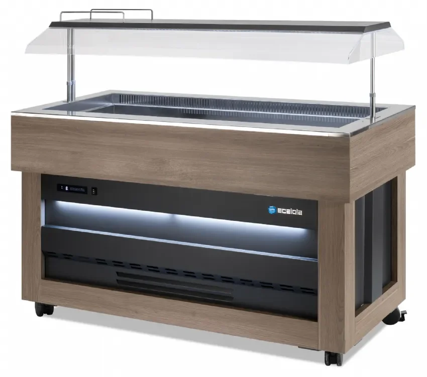 Réduction Buffet présentation libre service vitré pour charcuterie fromage +3/+10°c - 1480x720x1270 mm