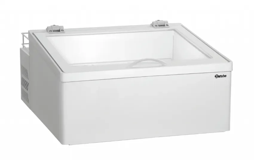 Vitrine à poser pour glaces -15/-18°c vitré blanche - 650x725x360 mm Commander Maintenant