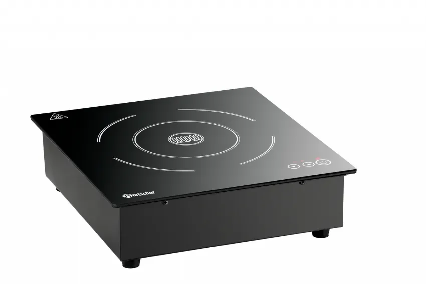 Plaque à induction professionnelle noir avec 1 zone de cuisson - 320x340x98 mm Vente Directe