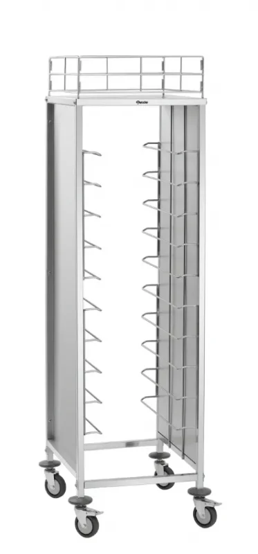 Certifié Chariot gastronorm avec 10 niveaux gn 1/1 - 580x685x1840 mm