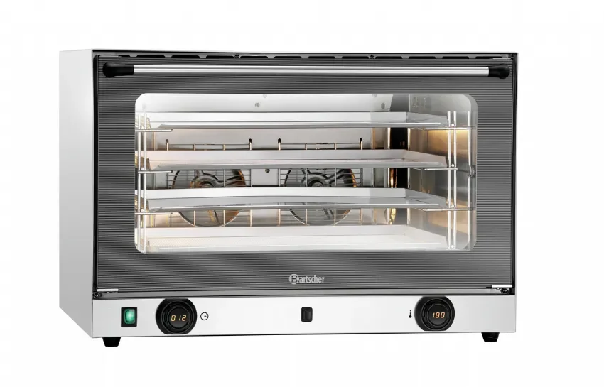 Prix Promo Four à convection en inox avec 4 niveaux - 835x765x570 mm