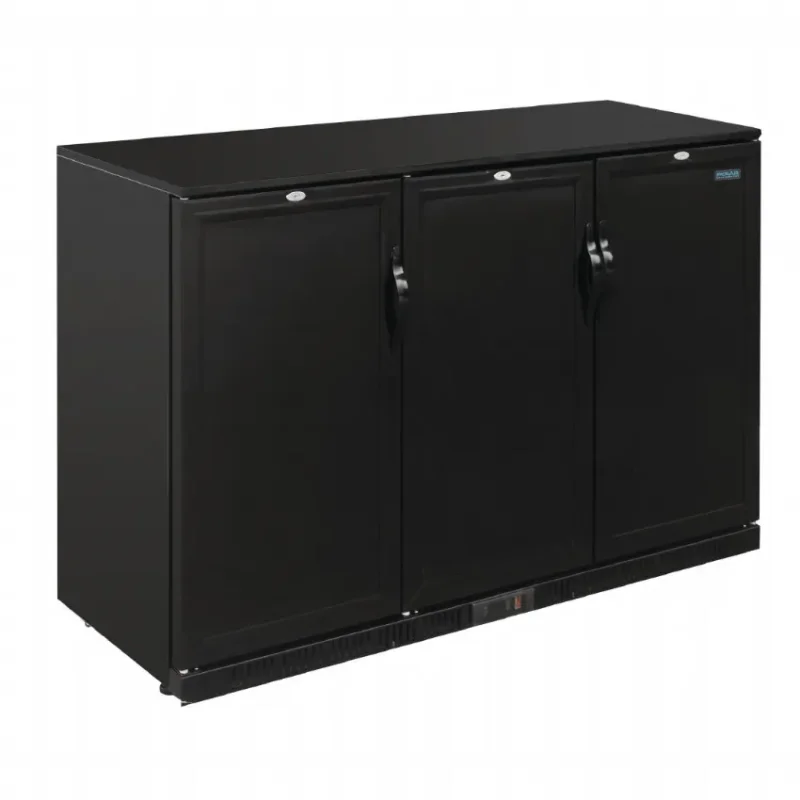 Arrière-bar trois portes pleines pivotantes série g 900mm 330l Soldes