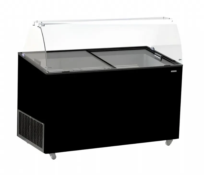 Vitrine à crème glacée noire 10x5 l -24/-14°c - 1439x727x1229 mm Offre Spéciale