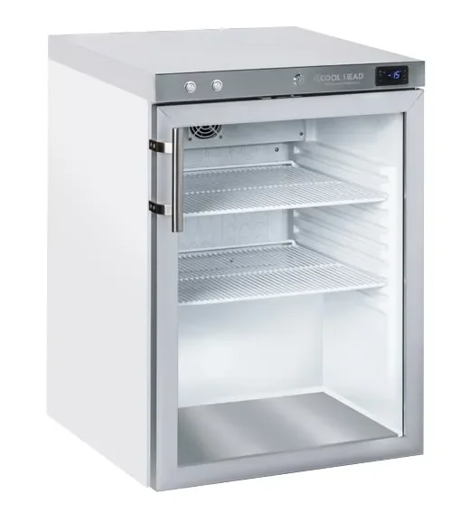 Prix Réduit Armoire réfrigérée 1 porte vitrée capacité 141 litres 2 étagères