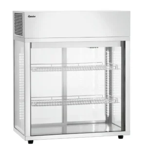 Vitrine réfrigérée pour pâtisseries avec 2 tablettes intermédiaires 77 litres - 805x445x935 mm Jusqu’à Épuisement Des Stocks
