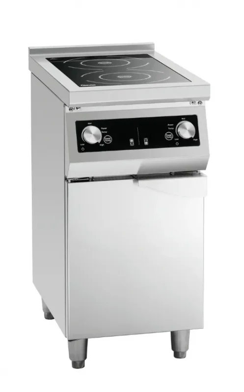 Four à induction électrique en inox avec 2 zones de cuisson - 400x700x860 mm Affaire À Saisir
