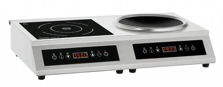 Produit De Marque Plaque à induction combinée avec wok - 680x435x145 mm