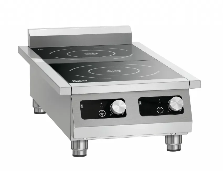Réchaud électrique à induction sur pieds 2 zones de cuisson diam de 280 mm - 430x865x235 mm Bon Plan